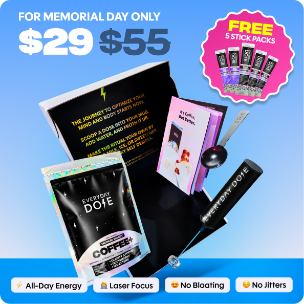 Coffee+ Medium Roast Starter Kit (30 Servings) - Simple Routine Finish